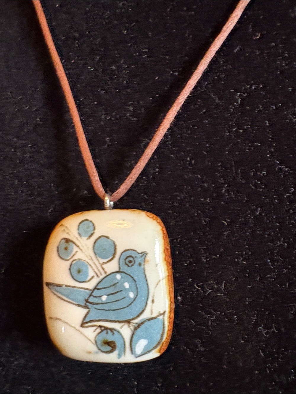 Handcrafted Ceramic Pendant Necklace by Ken Edward’s